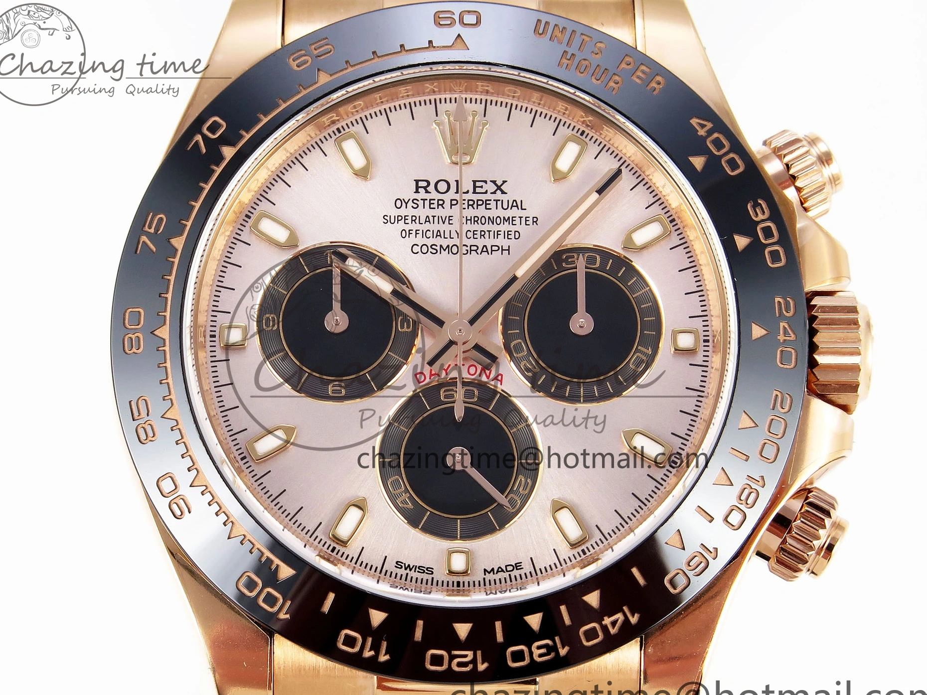 MiroTime 0416 Daytona 116515 Clean 1:1 Best Edition Silver Dial RG Markers on Oysterflex Strap SA4130 V WrinkleFree 1965